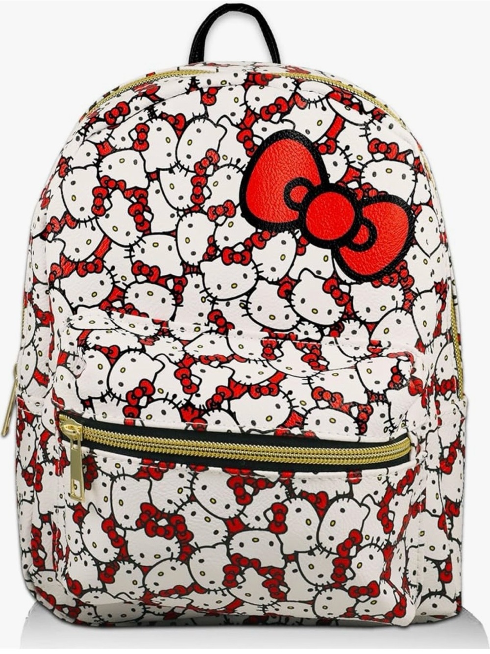 Hello Kitty Sanrio Allover Print Mini Backpack, Includes Bag Charm